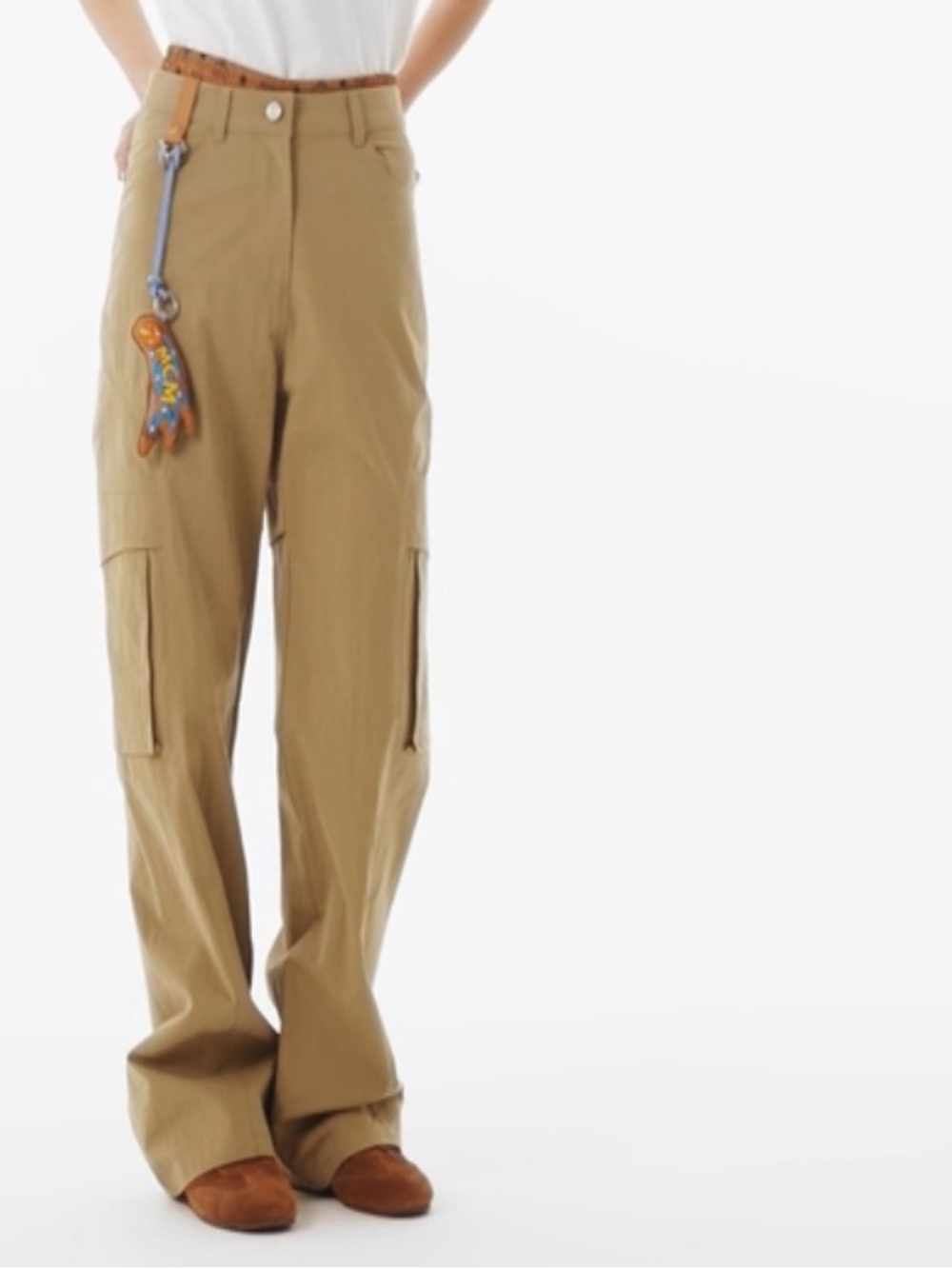 MCM  cargo pants Beige Straight-Leg (S  ) like new worn once for five hours only